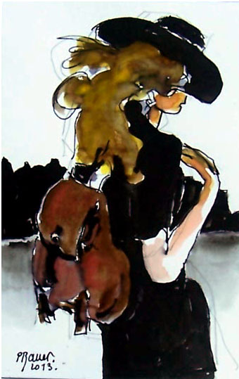 Aquarelle et encre / 20 x 30
