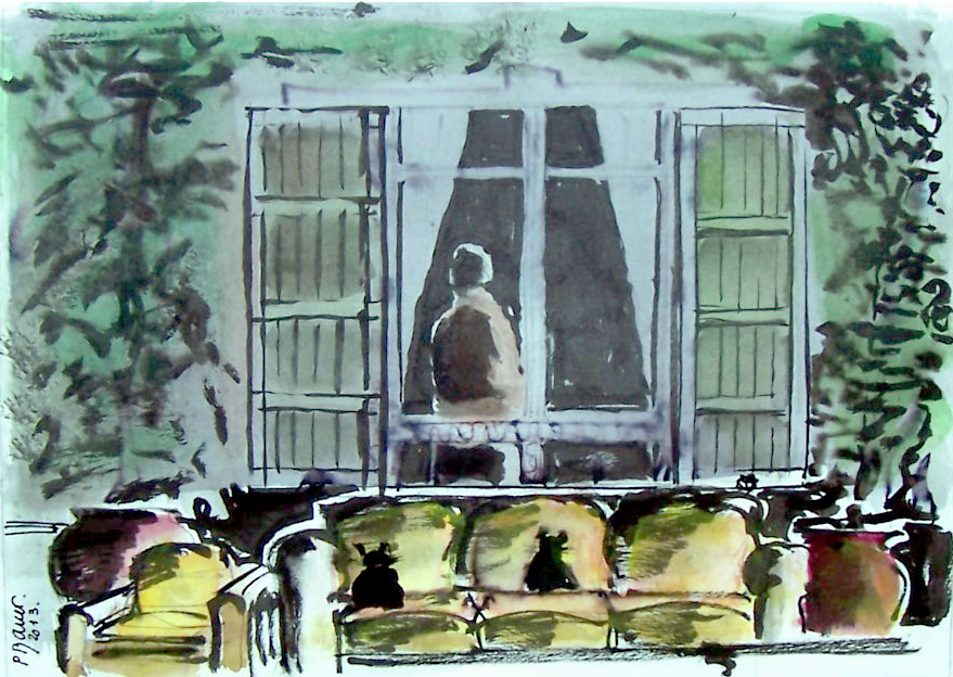 Encre et aquarelle / 70 x 50