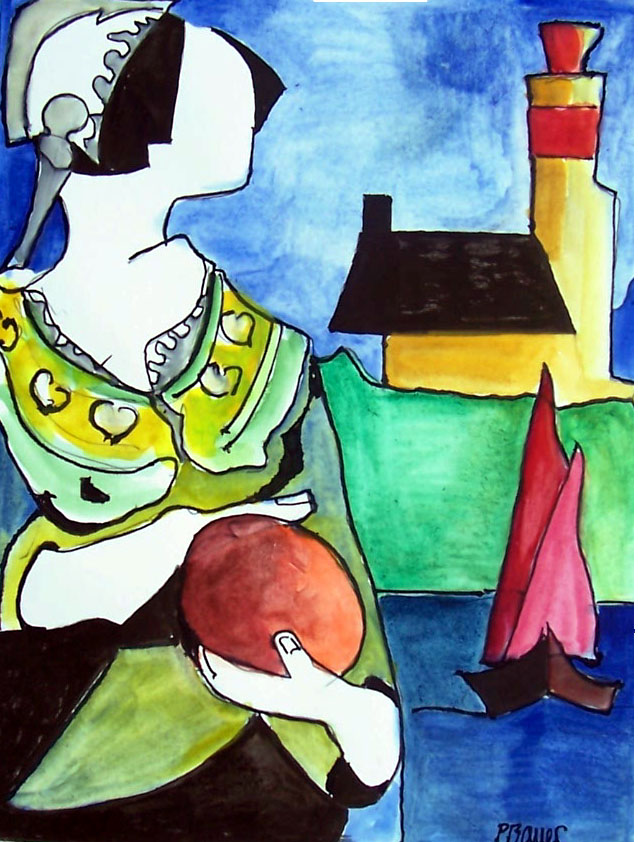 Aquarelle et encre / 50 x 70