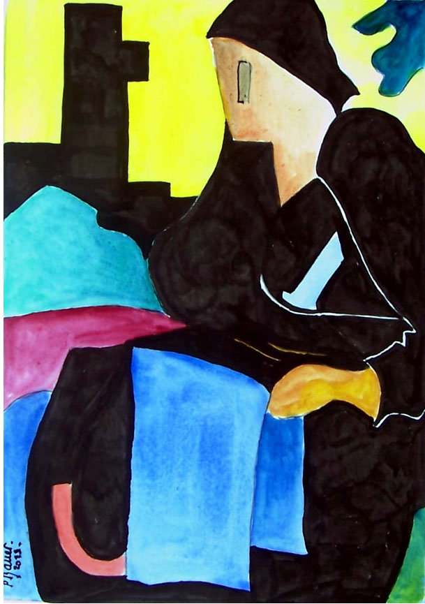Aquarelle et encre / 50 x 70
