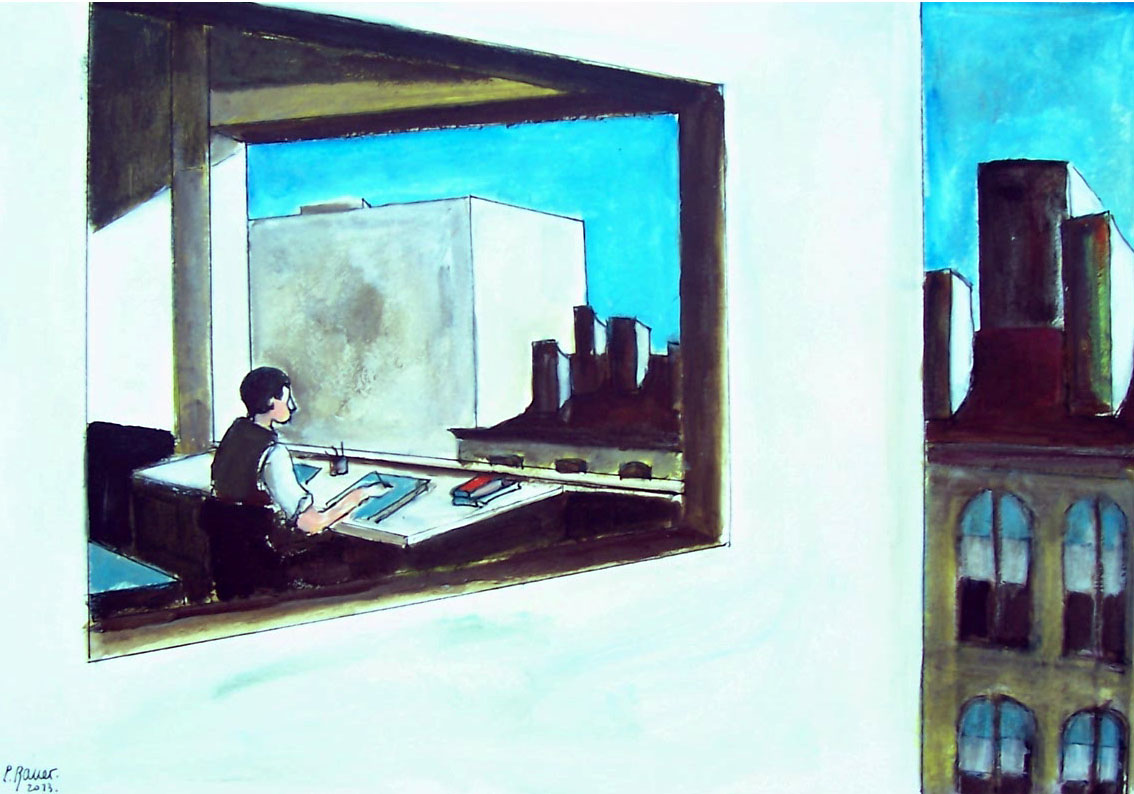 Encre et aquarelle / 70 x 50