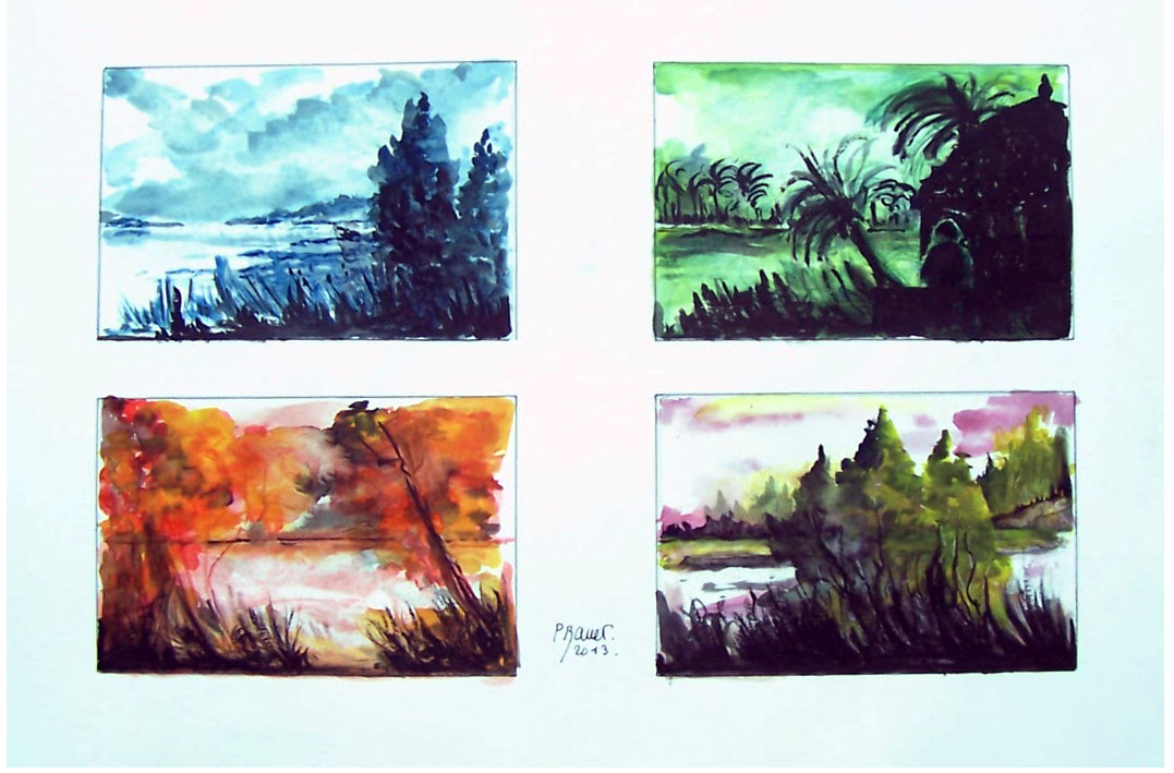 Aquarelle / 70 x 50