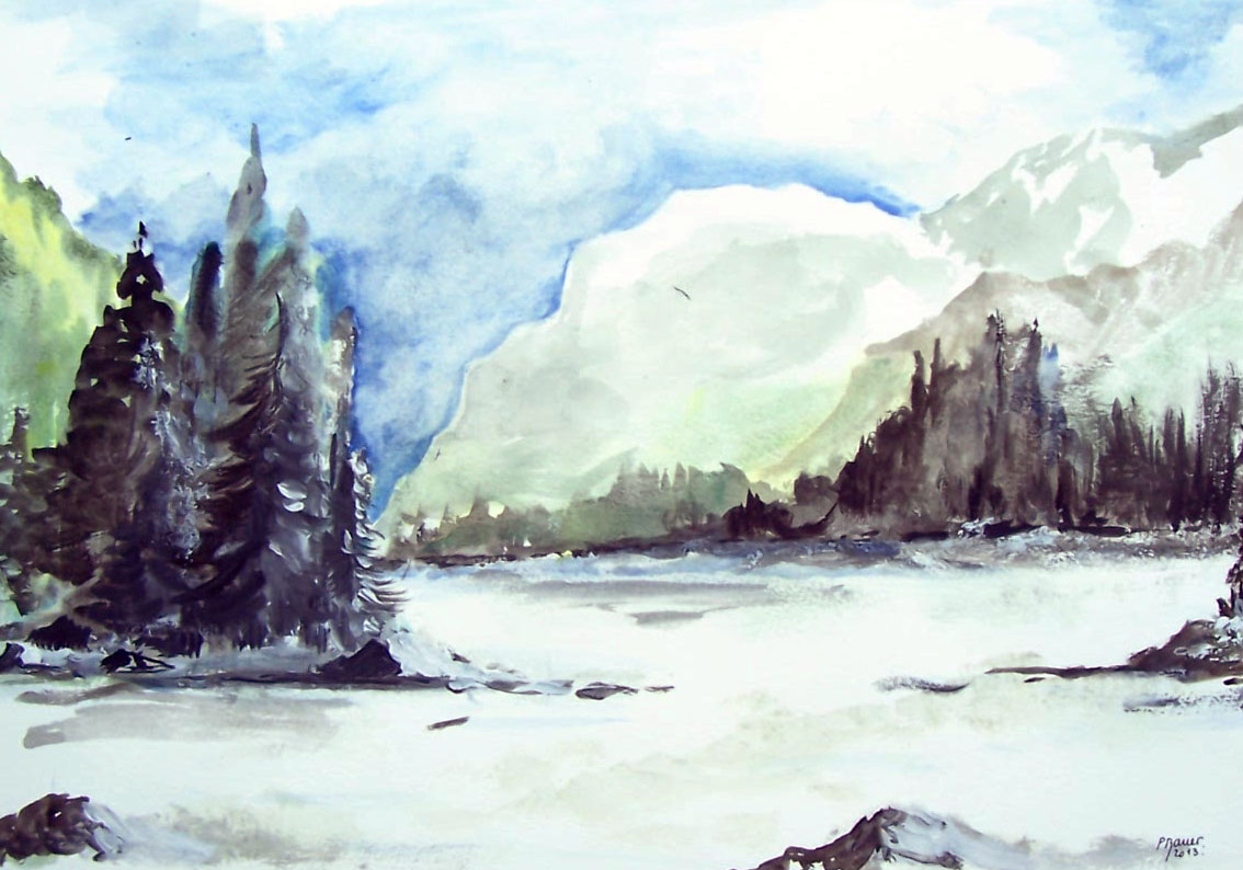 Encre et aquarelle / 70 x 50