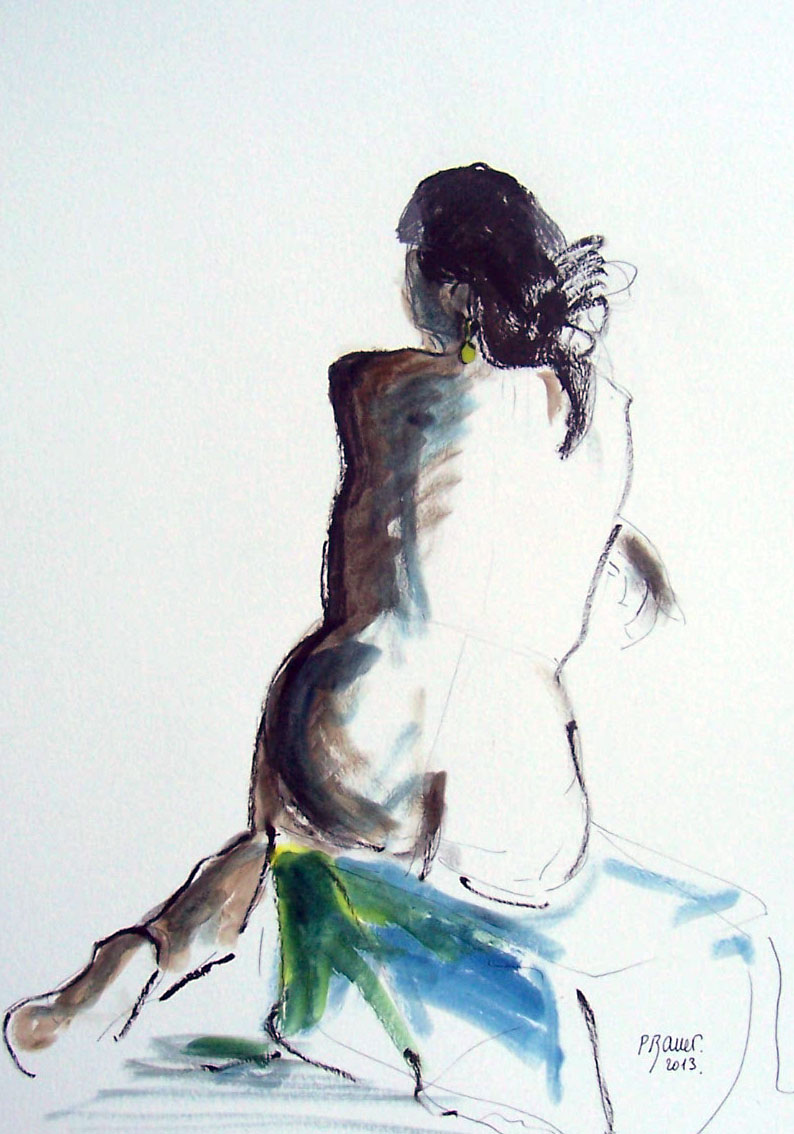 Encre et aquarelle / 20 x 30