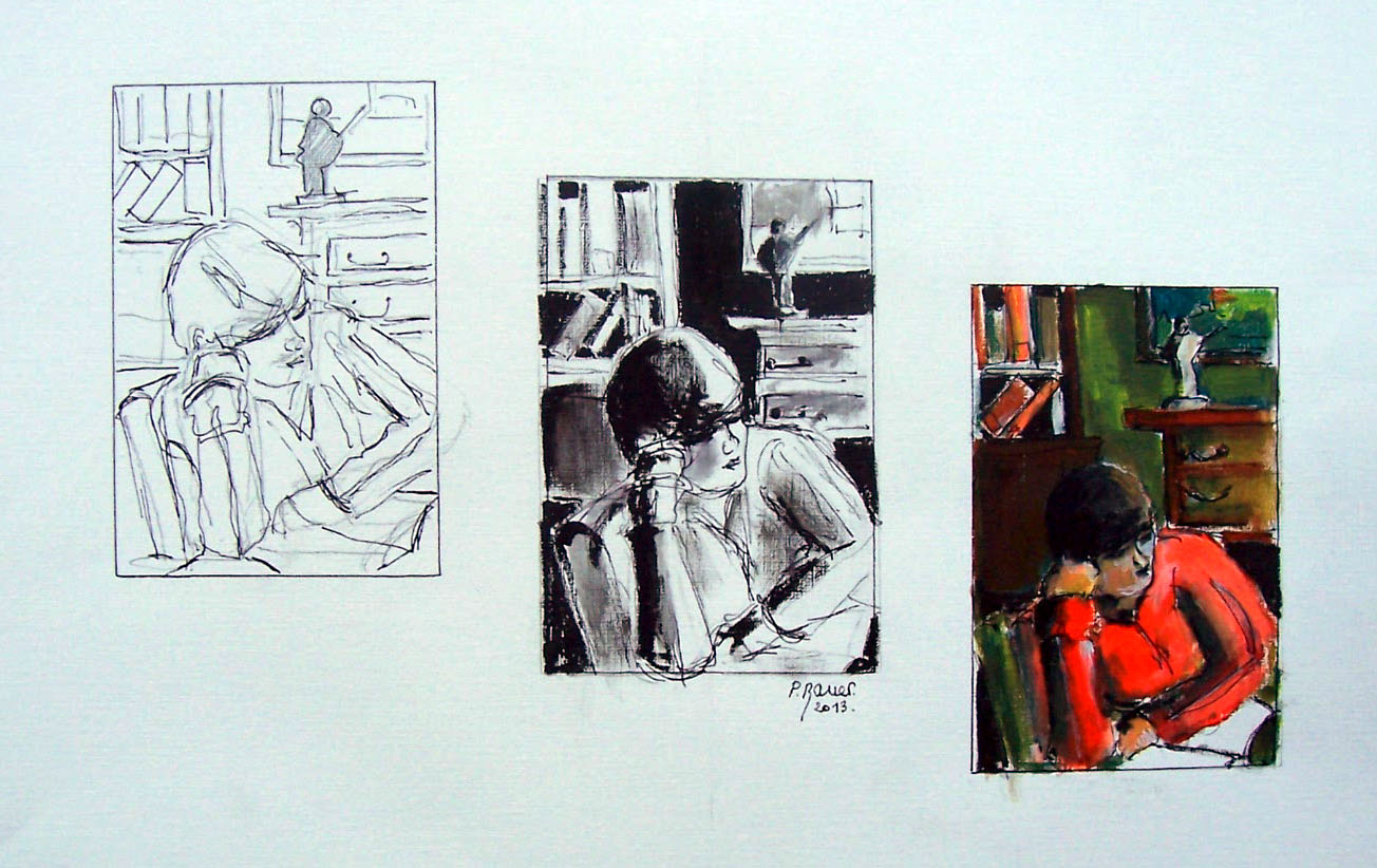 Encre et aquarelle / 70 x 50