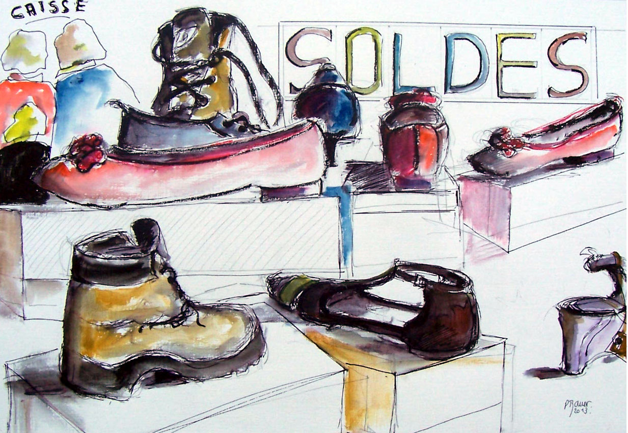 Aquarelle et encre / 70 x 50