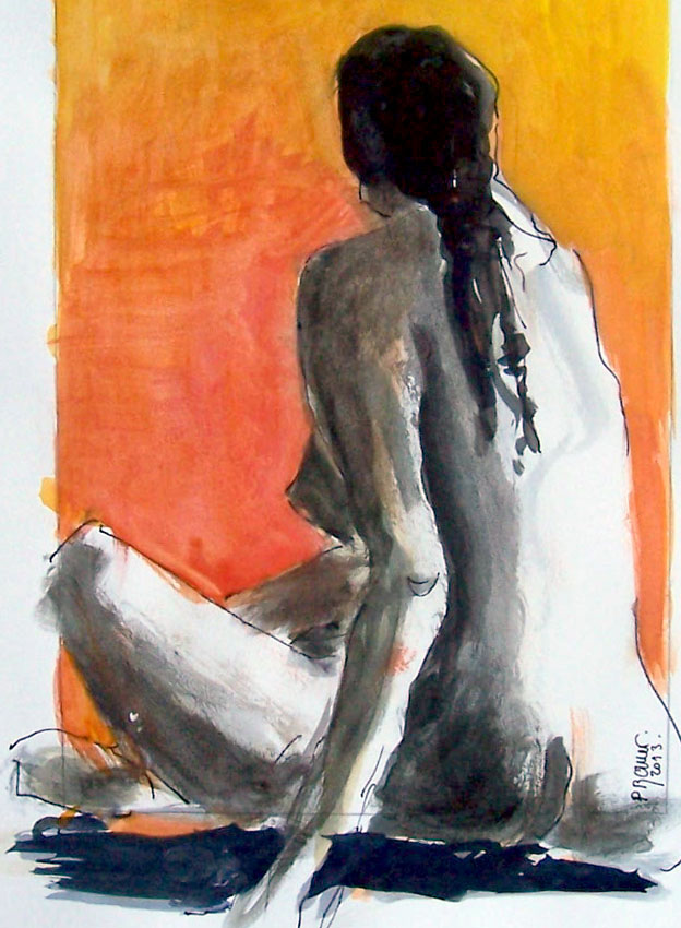 Aquarelle et encre / 50 x 70