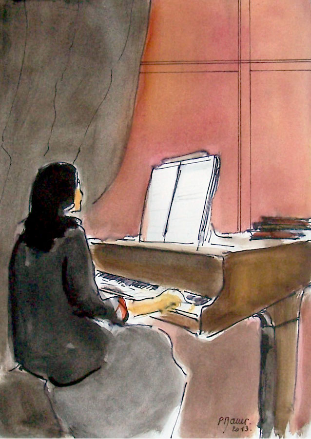 Aquarelle et encre / 50 x 70
