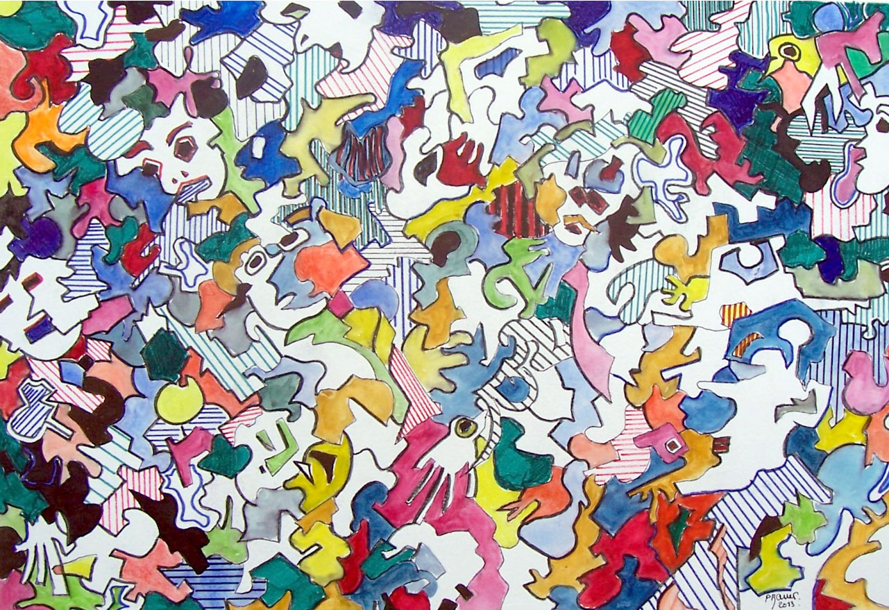 Aquarelle et encre / 70 x 50