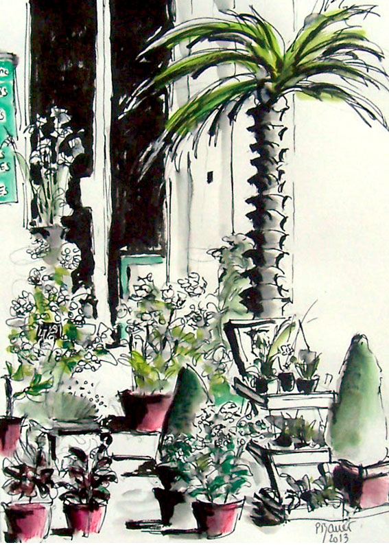 Encre et aquarelle / 50 x 70
