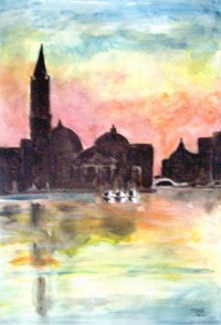 Venise / Aquarelle et encre / 50 x 70