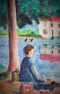 Méditation / Aquarelle / 50 x 70
