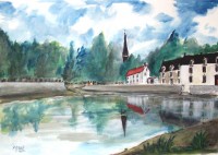 Reflets / Aquarelle / 70 x 50