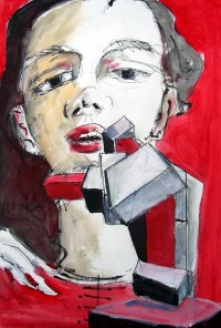 Tout s'écroule ! / Acrylique / 50 x 70