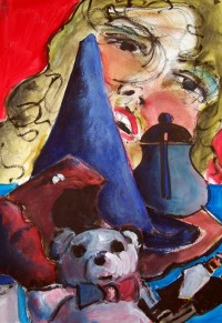 Nature morte au chapeau pointu / Acrylique / 50 x 70