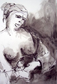 Nu / Encre / 50 x 70