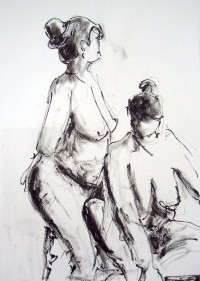 Duo / Encre / 50 x 70