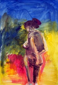 Nu / Acrylique / 50 x 70