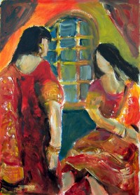 Face à face / Acrylique / 50 x 70