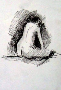 Nu de dos / Mines de plomb / 10 x 20