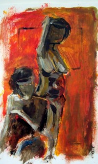 Duo / Acrylique / 30 x 50