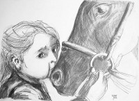 Tendresse / Mines de plomb / 70 x 50