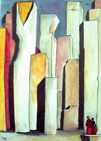Avant le chaos / Aquarelle / 50 x 70