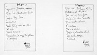Menus ordre ou chaos / Encre / 30 x 20