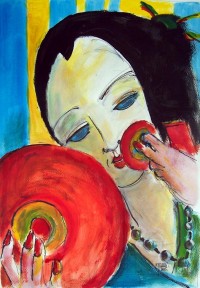Maquillage / Aquarelle / 50 x 70