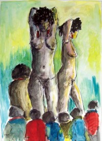Nus ou l'art est grand / Acrylique / 50 x 70