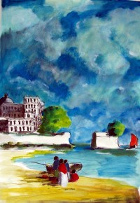 Marine / Acrylique / 50 x 70