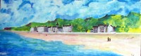 La plage / Acrylique sur panneau / 90 x 45