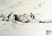 Cahos breton / Encre / 50 x 65