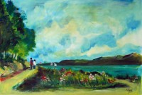 En bordure de l'aber / Aquarelle et gouache / 50 x 65