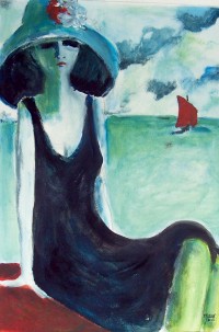 En bordure de mer / Acrylique / 65 x 50