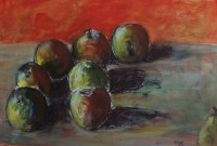 Nature morte / Aquarelle ete gouache / 50 x 65