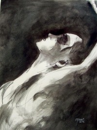 La grâce / Encre / 40 x 30