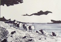 Paysage / Encre / 30 x 40