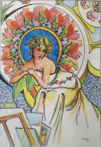 La muse des arts / Mines de couleurs / 50 x 70 