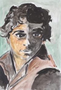 Jeune homme / Encre et aquarelle / 50 x 70 