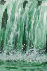 Chute d'eau / Acrylique / 50 x 70 