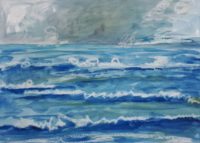 Vagues / Aquarelle / 70 x 50 