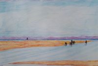 Marine et rivage / Aquarelle / 70 x 50 