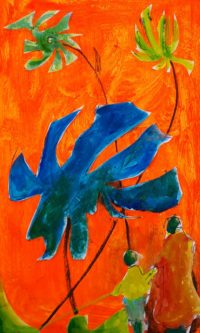 L'arbre Matisse 02 / Aquarelle / 50 x 70