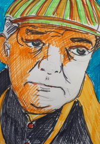 Gabin série 25 / Feutres et encre  / 30 x 50 