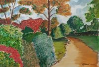 Les bosquets 01 / Aquarelle et encre / 70 x 50