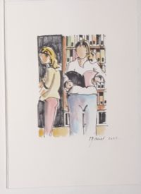 Comment faire son choix ? / Aquarelle et encre / 30 x 50