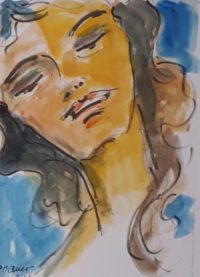 Une joie interne / Aquarelle et encre / 50 x 70