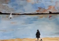 Marine 02 / Aquarelle et encre / 70 x 50 