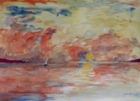 Marine 03 / Aquarelle et encre / 70 x 50 